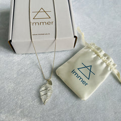 Raw Clear Quartz Pendant Necklace for Men & Women | Unisex Healing Crystal with Silver Wire Wrap