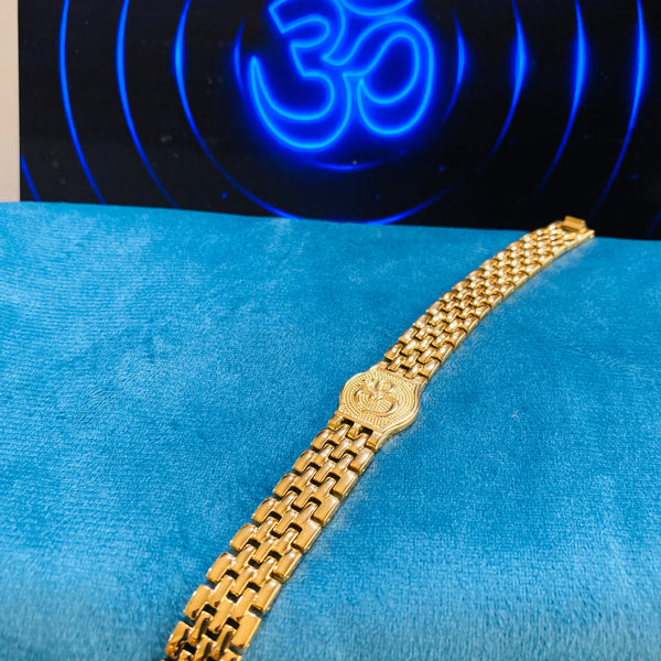 Men’s OM Bracelet – 18K Gold Plated | Stainless Steel | Anti-Tarnish