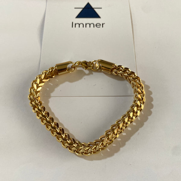 Men's Bold Cuban Chain Bracelet – 18K Gold Plated | Anti-Tarnish & Waterproof