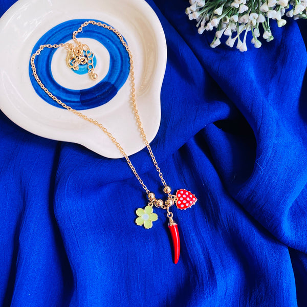 Sweet & Spicy Pendant Necklace | 18K Gold Plated, Waterproof & Anti-Tarnish