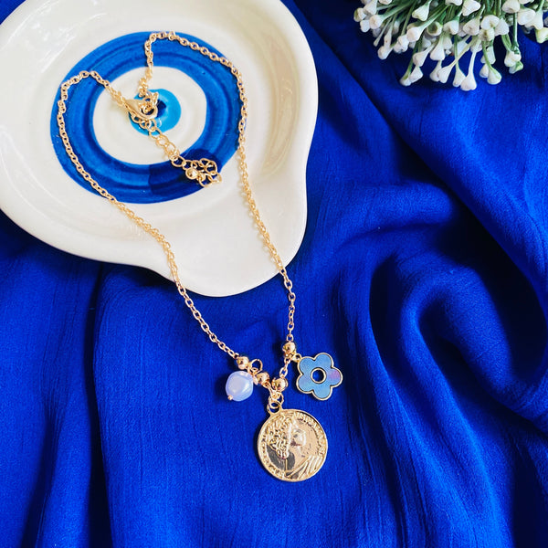 Roman Royal Pendant Necklace | 18K Gold Plated, Anti-Tarnish & Waterproof