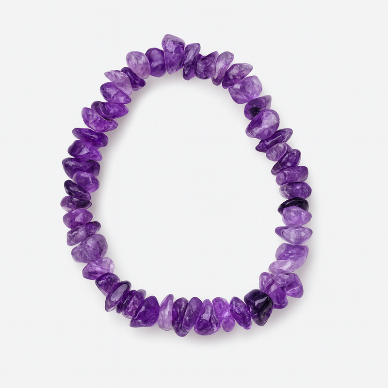 Gemstone Chips Bracelet for Women & Girls | Healing Crystal Jewellery | Genuine Stretchable Stone Bracelets