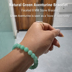 Green Aventurine Bracelet for Men & Women | Natural Gemstone Beaded Bracelet with Authenticity certificate