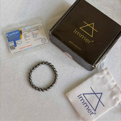 Hematite Natural Stone Bracelet for Men & Women with Authenticity certificate