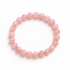 Rose Quartz Bracelet for Love, Healing & Self-Care | Genuine Crystal Bracelet for Women & Men | Authentic Natural Stone with Certificate