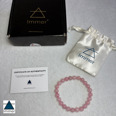 Rose Quartz Bracelet for Love, Healing & Self-Care | Genuine Crystal Bracelet for Women & Men | Authentic Natural Stone with Certificate