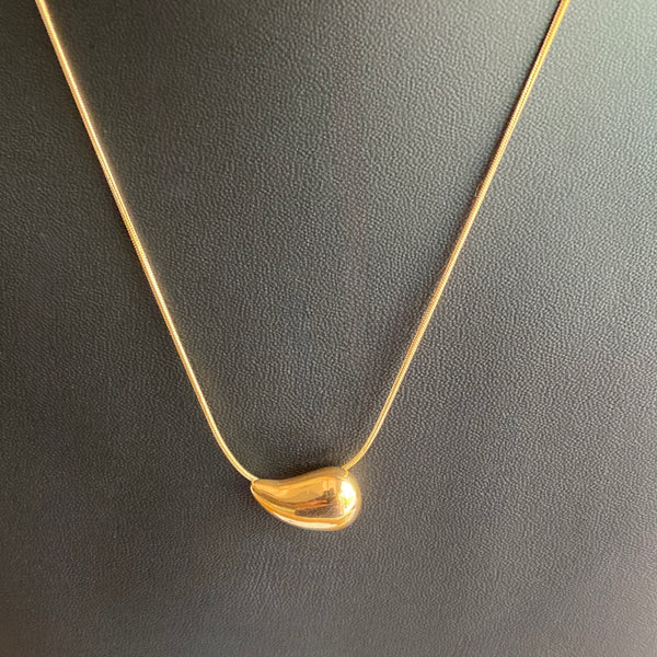 Bold Drop 18k Gold plated Minimal Charm Necklace |Demi-fine & Dailywear