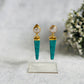 Pearl Hydro Glass Drop Earrings | 18K Gold Plated Statement Danglers