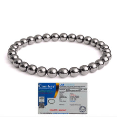 Hematite Natural Stone Bracelet for Men & Women with Authenticity certificate