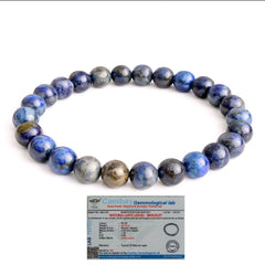 Lapis Lazuli Bracelet for Men & Women | Natural Stone Bracelet with Authenticity certificate