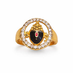Balaji Ring Adjustable for Men & Women | Brass with 18K Gold Plating