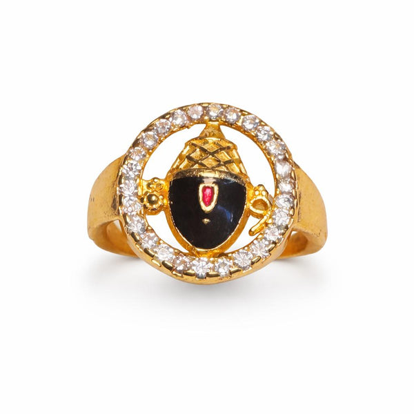Balaji Ring Adjustable for Men & Women | Brass with 18K Gold Plating