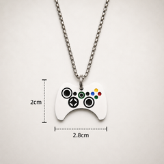 Play Station Pendant with Chain for Men | High Quality Enamel Printing in 201 Stainless Steel