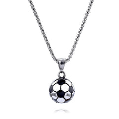 Football Pendant for Men | 304 Stainless Steel Chain Necklace | Football Inspired Jewellery for men