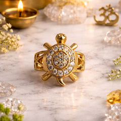 18k Gold-Plated Brass Ring - Premium Quality Unisex Meru Ring