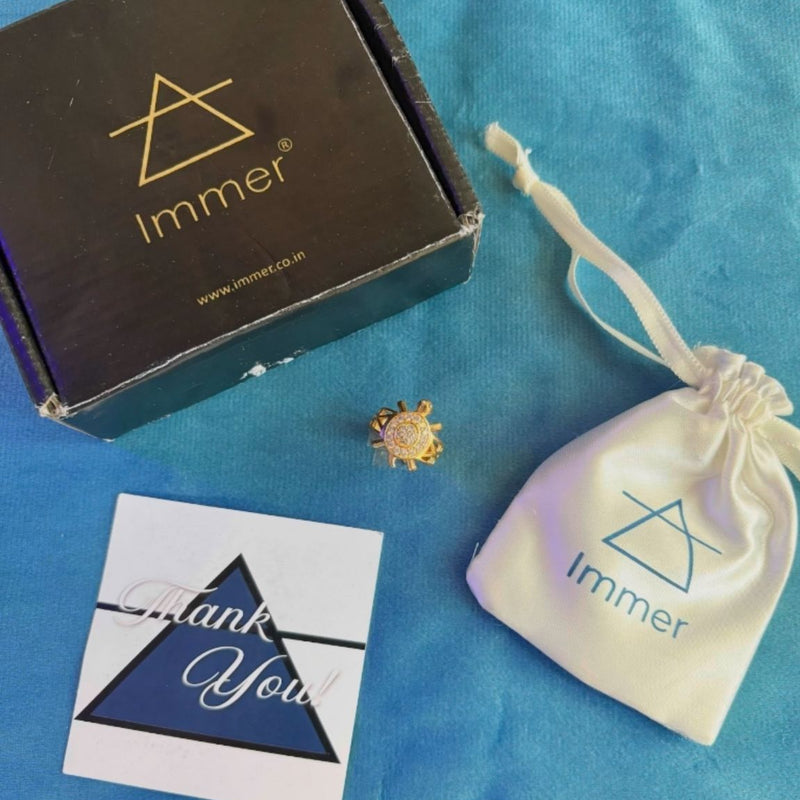 18k Gold-Plated Brass Ring - Premium Quality Unisex Meru Ring