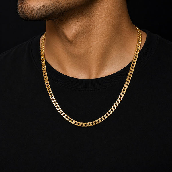 Cuban Link Chain for Men (21.5 Inch) | Anti Tarnish Men's Chain in 4mm