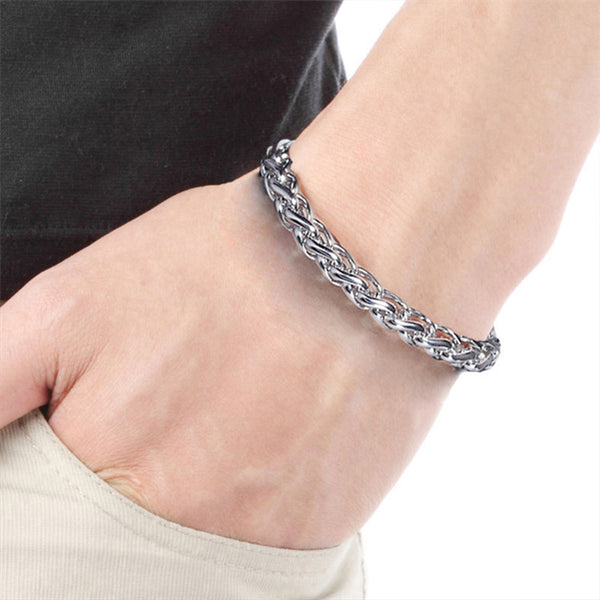 Dragon Bone Bracelet for Men | 304 Grade Surgical Stainless Steel | Anti Tarnish, Daily Wear, Hypoallergenic with 6 Months Warranty - 21 cm