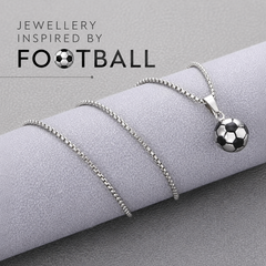 Football Pendant for Men | 304 Stainless Steel Chain Necklace | Football Inspired Jewellery for men