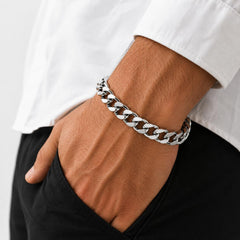 Titanium Steel Linked chain bracelet for men | Anti tarnish & Non fading Jewellery