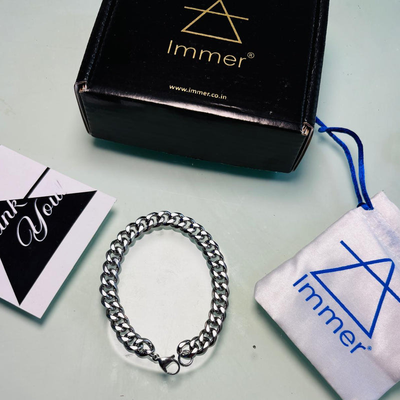 Titanium Steel Linked chain bracelet for men | Anti tarnish & Non fading Jewellery